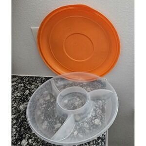 Rubbermaid TakeAlongs 4 Compartment  Tray Lid-Party Snack Server